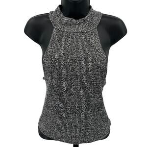 Pacsun Tank Top WMNS S Gray Marled Racerback Ribbed Knit Top Summer Cozycore